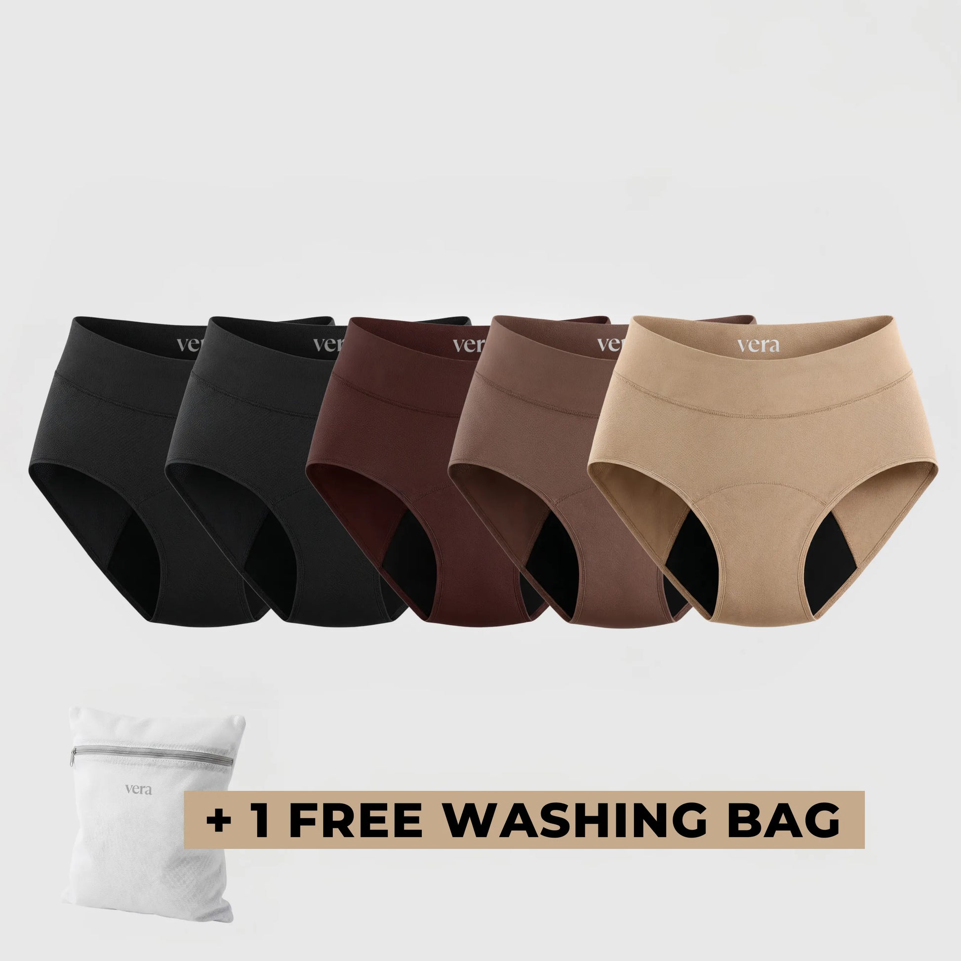 Vera's Signature Leakproof Underwear (5-Pack)