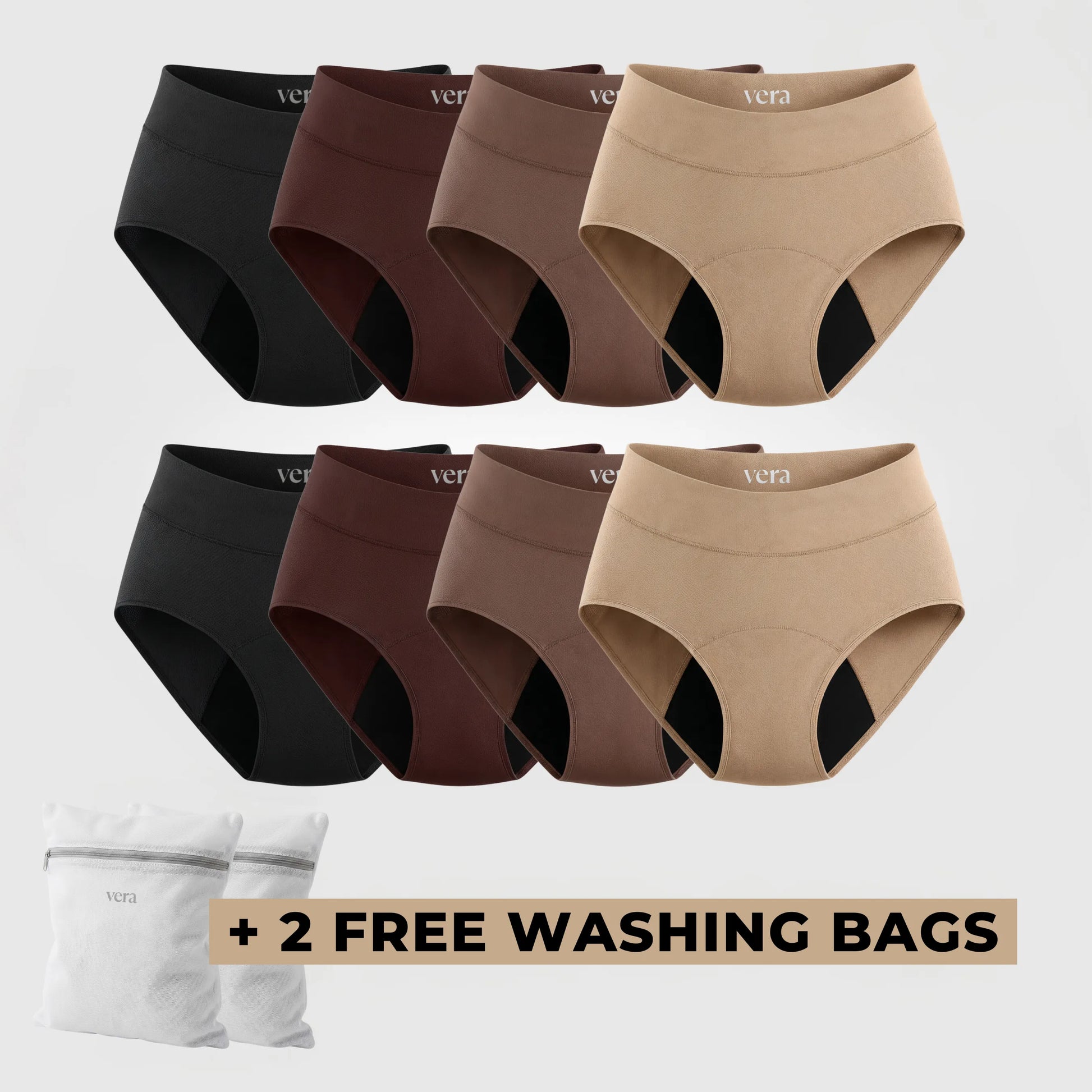Vera's Signature Leakproof Underwear (8-Pack)