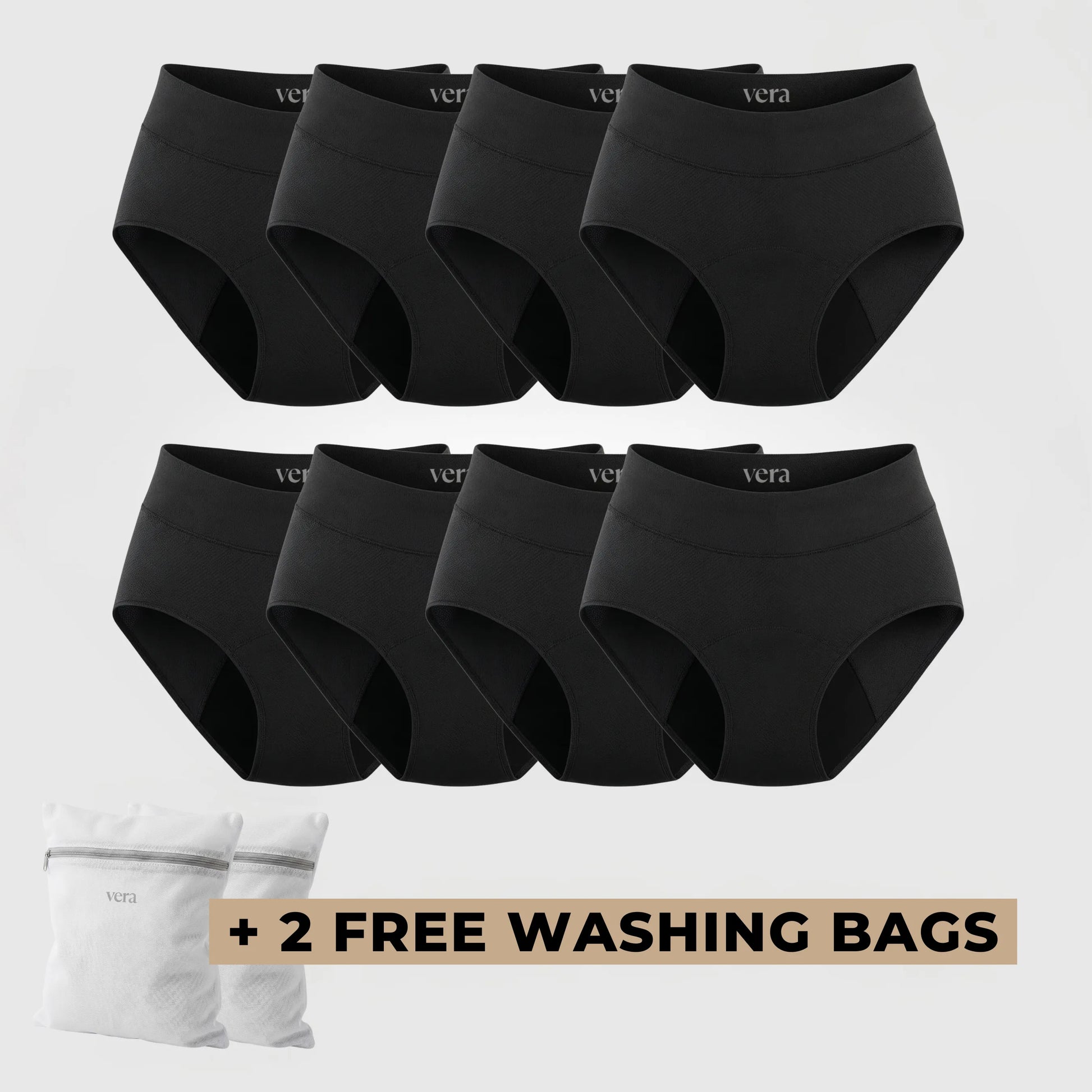 Vera's Signature Leakproof Underwear (8-Pack)