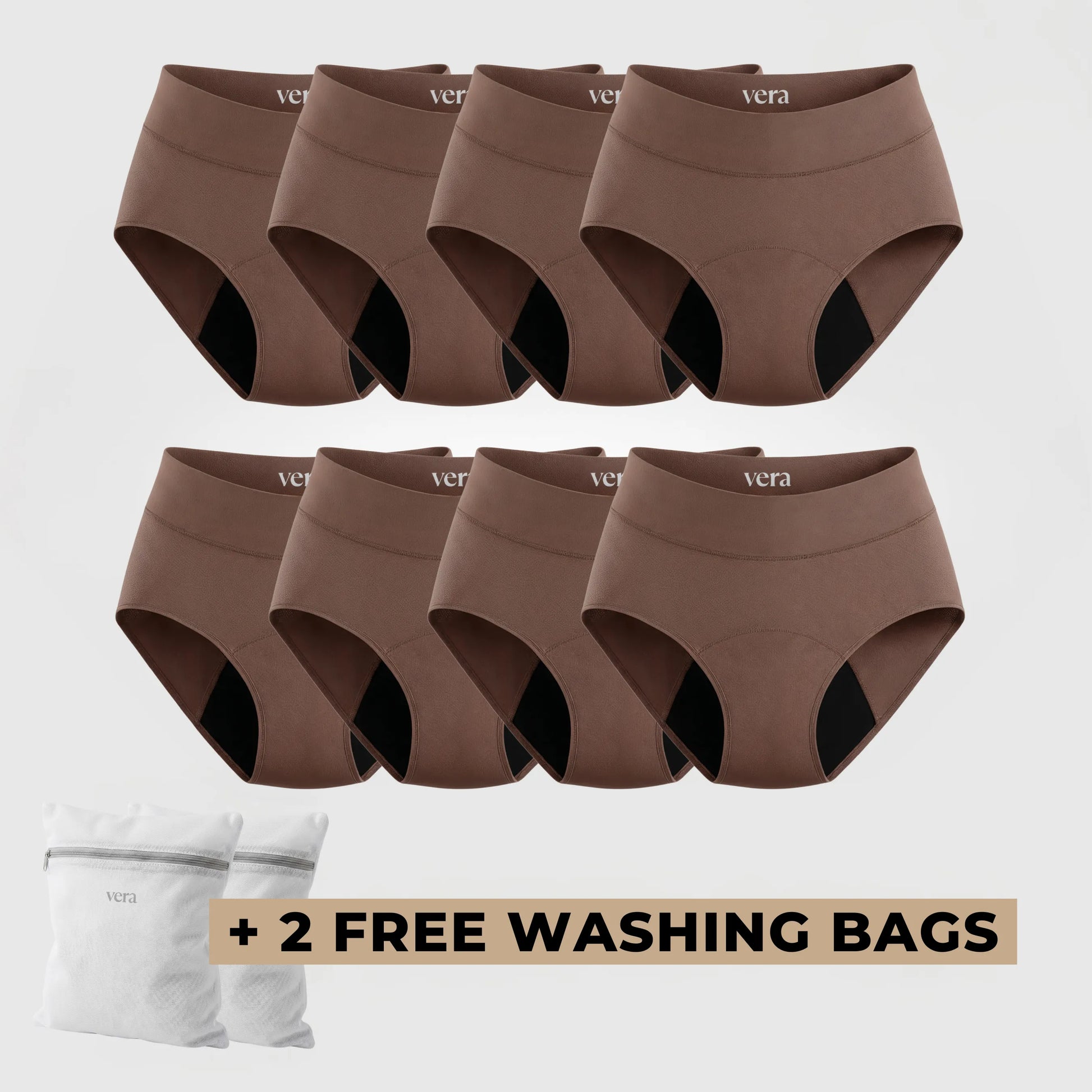 Vera's Signature Leakproof Underwear (8-Pack)