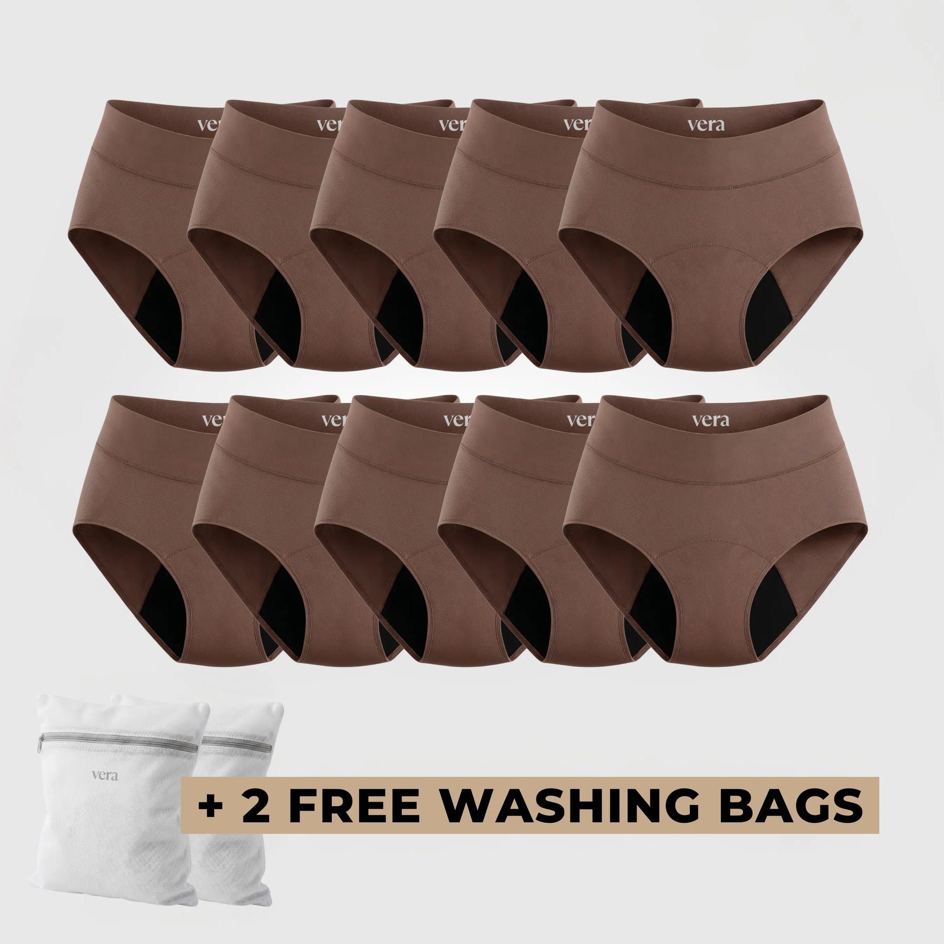 Vera's Signature Leakproof Underwear (10-Pack)