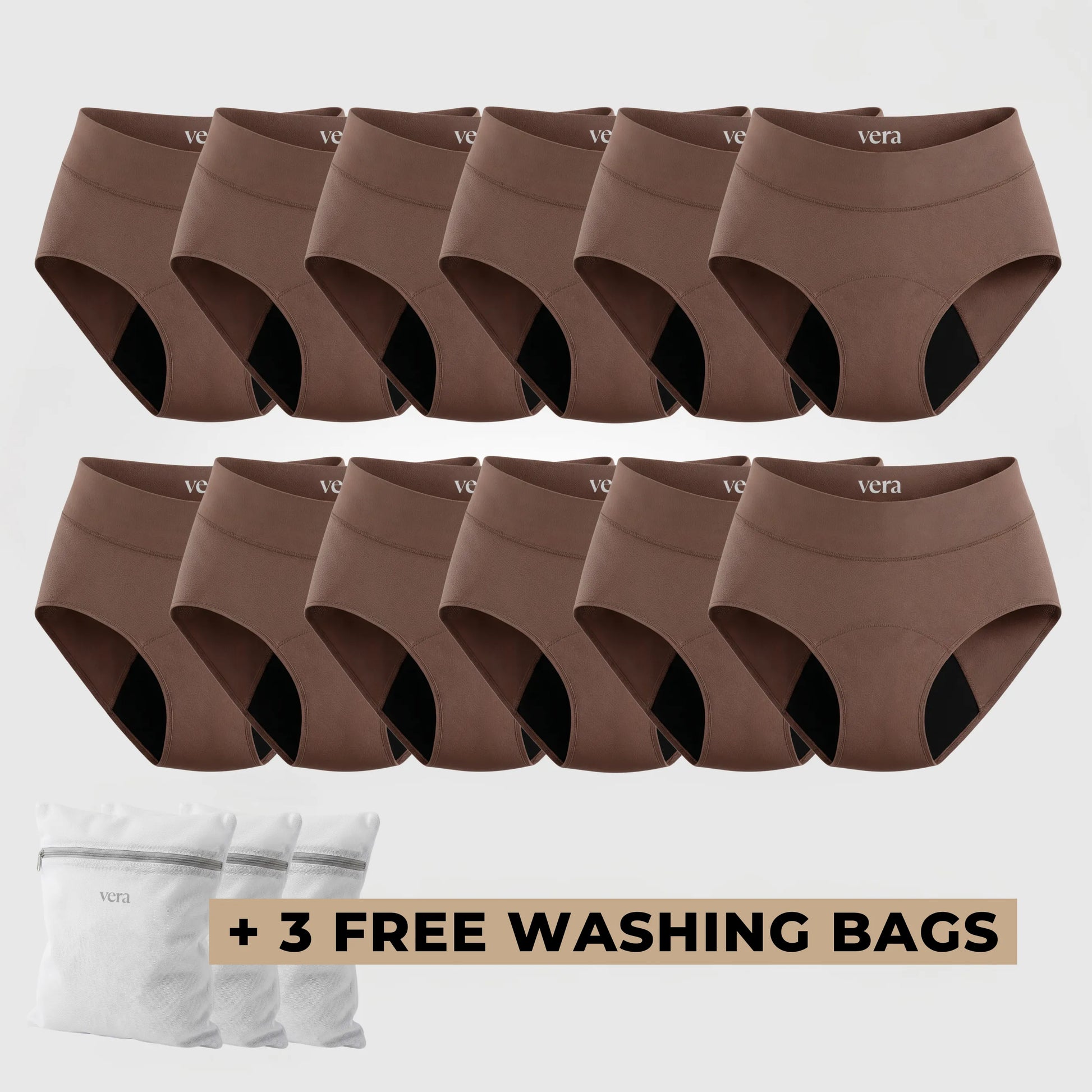 Vera's Signature Leakproof Underwear (12-Pack)