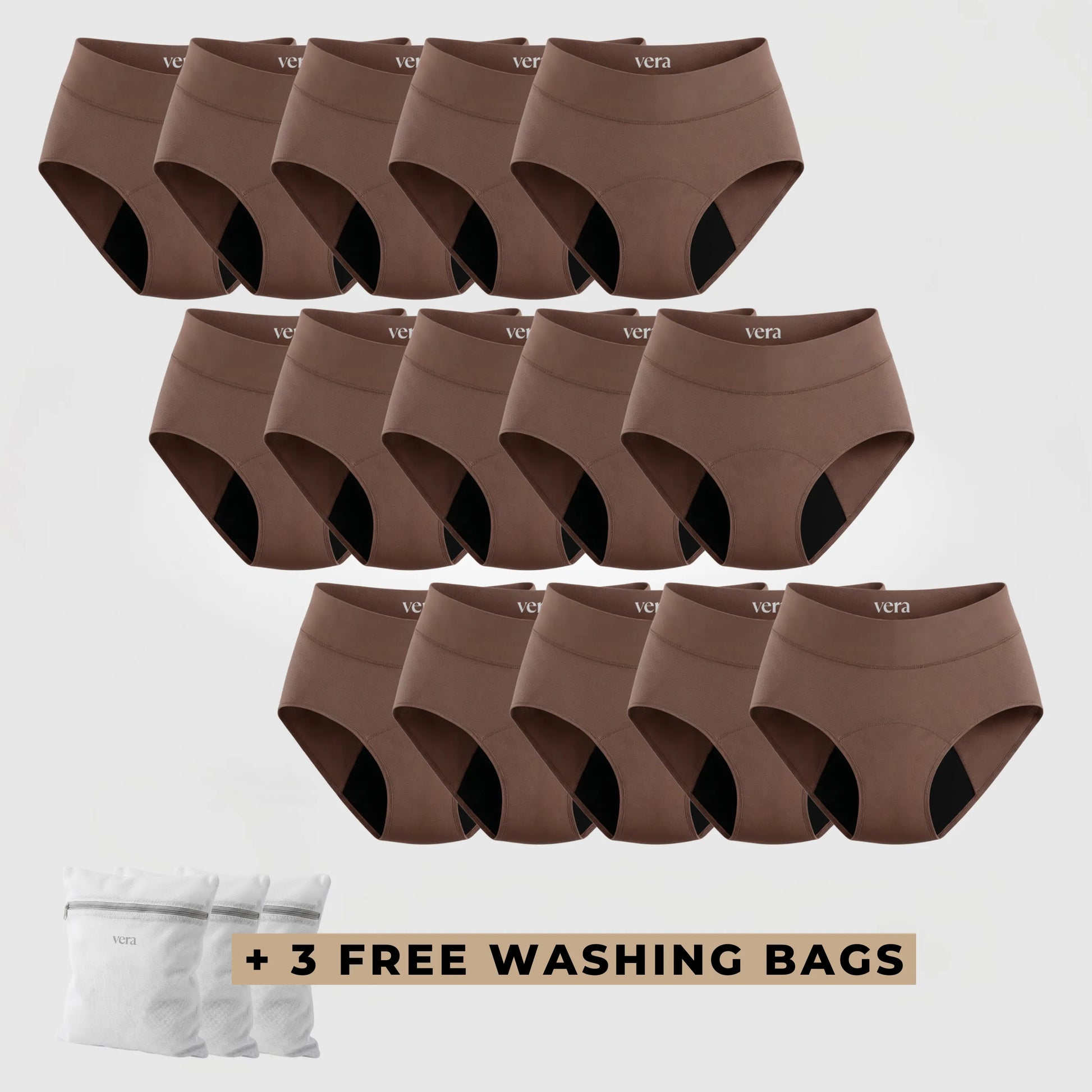 Vera's Signature Leakproof Underwear (15-Pack)
