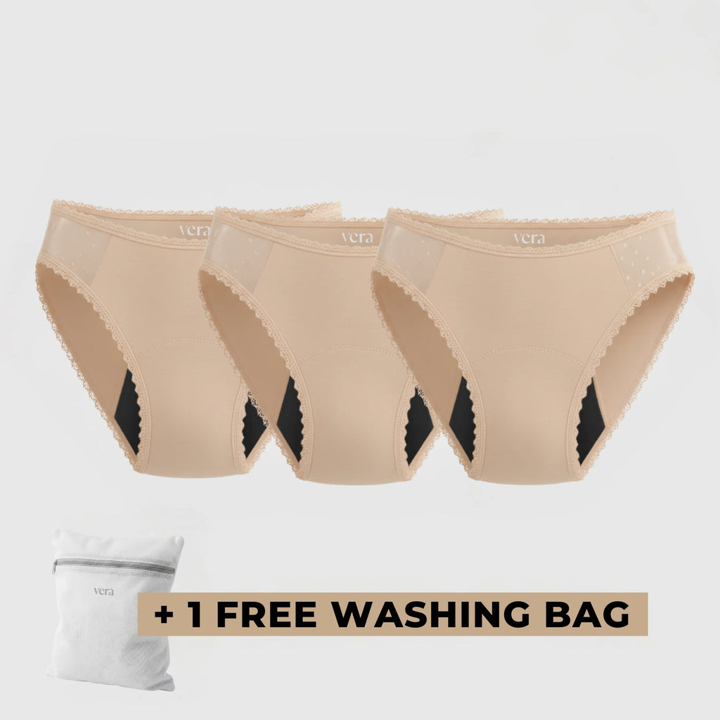 Vera's Elegant Leakproof Briefs (3-Pack)
