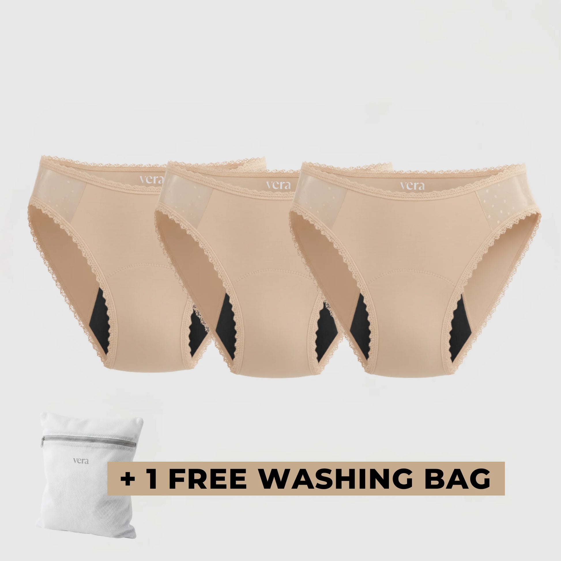 Vera's Elegant Leakproof Briefs (3-Pack)